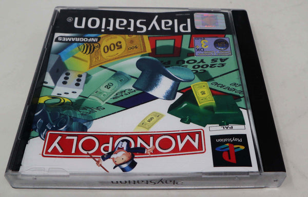 Vintage 1997 90s Playstation 1 PS1 Monopoly Video Game Pal 1-4 Players