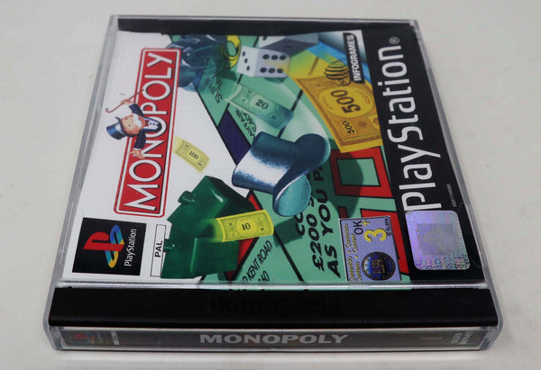 Vintage 1997 90s Playstation 1 PS1 Monopoly Video Game Pal 1-4 Players