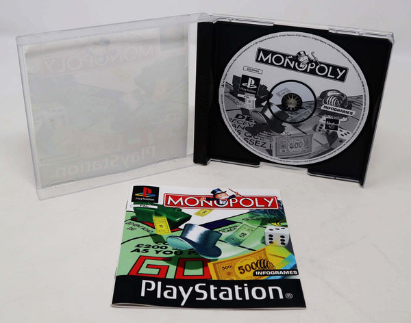 Vintage 1997 90s Playstation 1 PS1 Monopoly Video Game Pal 1-4 Players
