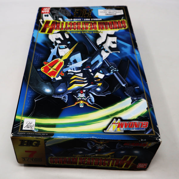 Vintage 1995 90s Bandai W-Gundam Wing Gundam Deathscythe Hell Mobile Suit XXXG-01D2 HG 1/100 Scale Action Figure Model Kit Assembled Boxed Japan