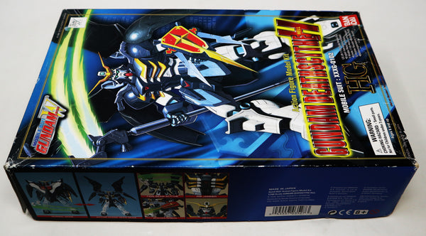 Vintage 1995 90s Bandai W-Gundam Wing Gundam Deathscythe Hell Mobile Suit XXXG-01D2 HG 1/100 Scale Action Figure Model Kit Assembled Boxed Japan