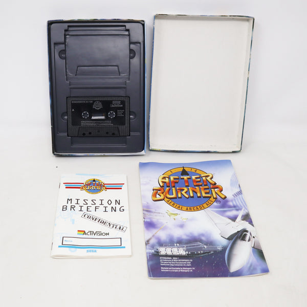 Vintage 1988 80s Commodore 64 C64 CBM 64 Activision After Burner Arcade Cassette Tape Video Game Boxed Big Box Version Retro