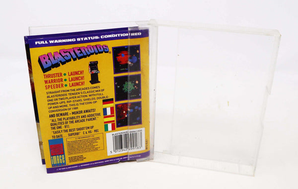 Vintage 1989 80s Commodore 64 C64 CBM 64 Blasteroids Cassette Tape Video Game