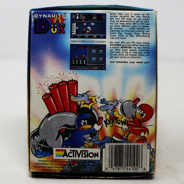 Vintage 1989 80s Commodore 64 C64 CBM 64 / 128 Activision Dynamite Dux Cassette Tape Video Game Boxed