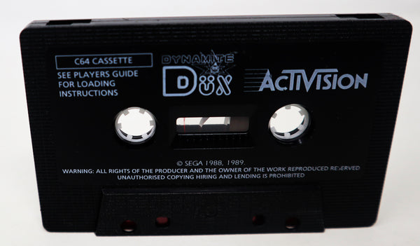 Vintage 1989 80s Commodore 64 C64 CBM 64 / 128 Activision Dynamite Dux Cassette Tape Video Game Boxed