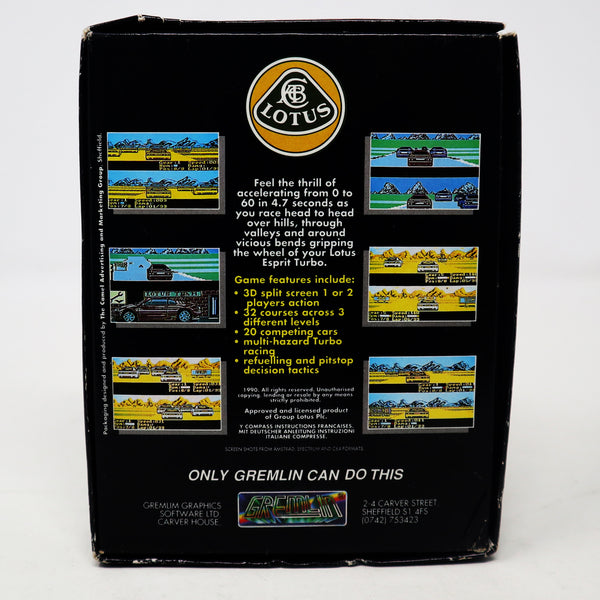 Vintage 1990 90s Commodore 64 C64 CBM 64 / 128 Lotus Esprit Turbo Challenge Cassette Tape Video Game Boxed