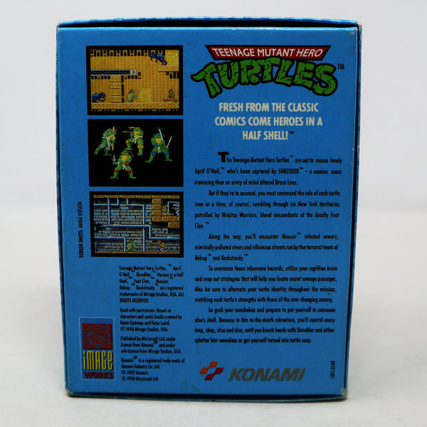 Vintage 1990 90s Commodore 64 C64 CBM 64 / 128 Konami Teenage Mutant Hero Ninja Turtles TMHT TMNT Cassette Tape Video Game Boxed