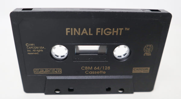 Vintage 1991 90s Commodore 64 C64 CBM 64 / 128 Capcom U.S. Gold Final Fight Cassette Tape Video Game Boxed Retro