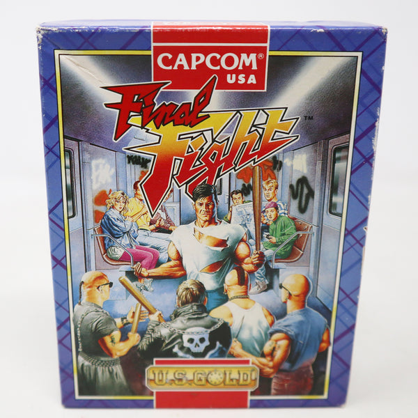 Vintage 1991 90s Commodore 64 C64 CBM 64 / 128 Capcom U.S. Gold Final Fight Cassette Tape Video Game Boxed Retro
