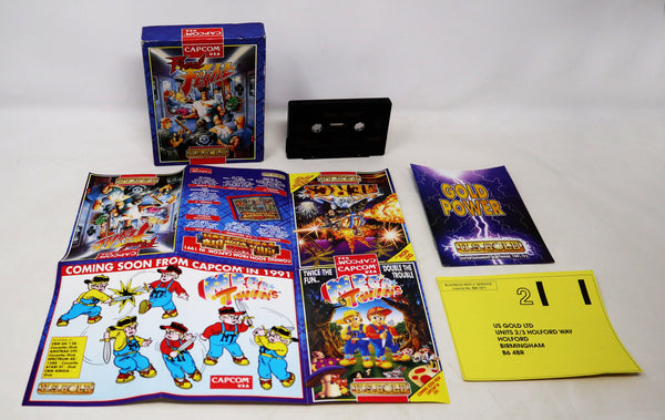 Vintage 1991 90s Commodore 64 C64 CBM 64 / 128 Capcom U.S. Gold Final Fight Cassette Tape Video Game Boxed Retro