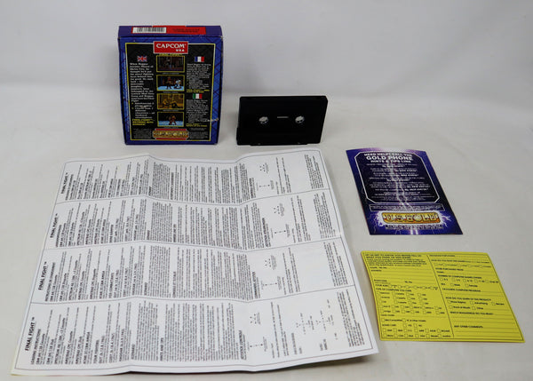 Vintage 1991 90s Commodore 64 C64 CBM 64 / 128 Capcom U.S. Gold Final Fight Cassette Tape Video Game Boxed Retro