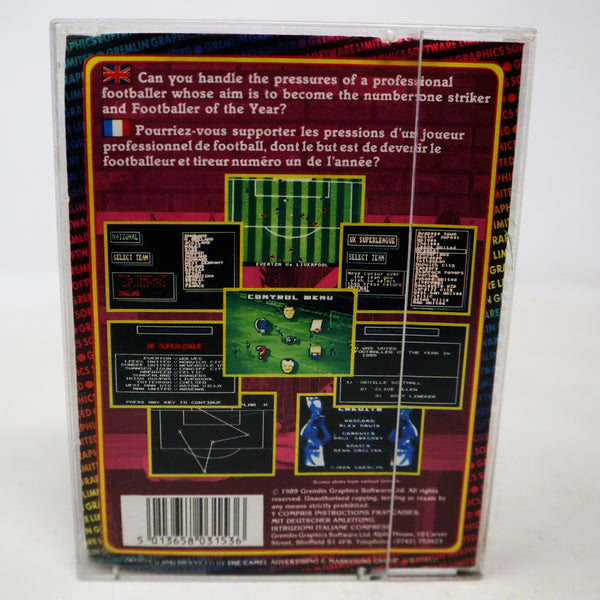 Vintage 1989 80s Commodore 64 C64 CBM 64 / 128 Footballer Of The Year 2 Cassette Tape Video Game Retro)