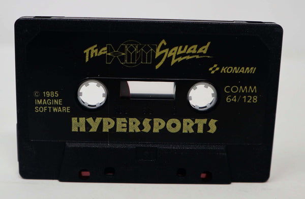 Vintage 1984 80s Commodore 64 C64 CBM 64 / 128 Hyper Sports Cassette Tape Video Game