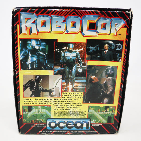 Vintage 1988 80s Commodore 64 C64 CBM 64 / 128 Ocean RoboCop Robocop Cassette Tape Video Game Boxed Retro