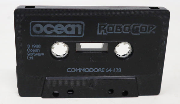 Vintage 1988 80s Commodore 64 C64 CBM 64 / 128 Ocean RoboCop Robocop Cassette Tape Video Game Boxed Retro