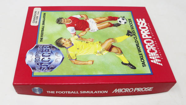 Vintage 1988 80s Commodore 64 C64 CBM 64 / 128 MicroProse Soccer The Football Simulation Cassette Tape Video Game Boxed Retro