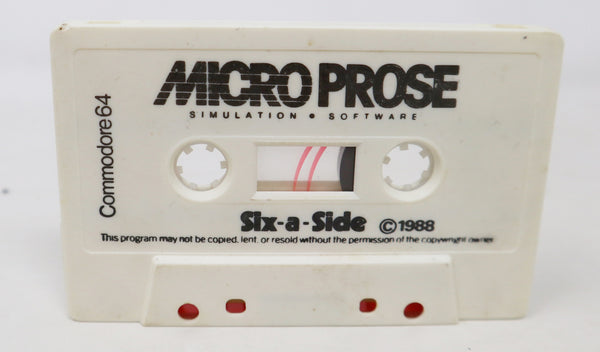 Vintage 1988 80s Commodore 64 C64 CBM 64 / 128 MicroProse Soccer The Football Simulation Cassette Tape Video Game Boxed Retro