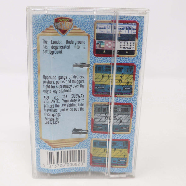 Vintage 1989 80s Commodore 64 C64 CBM 64 / 128 Subway Vigilante Cassette Tape Video Game