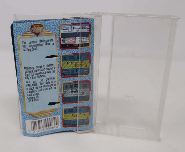 Vintage 1989 80s Commodore 64 C64 CBM 64 / 128 Subway Vigilante Cassette Tape Video Game
