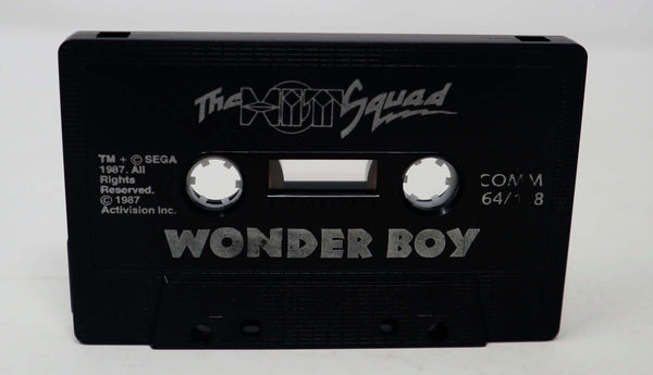 Vintage 1987 80s Commodore 64 C64 CBM 64 / 128 Sega Wonder Boy Cassette Tape Video Game