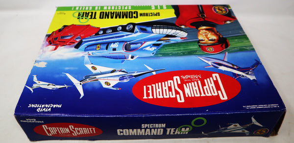 Vintage 1993 90s Vivid Imaginations Captain Scarlet And The Mysterons 51006 Spectrum Command Team Vehicle Set Complete Boxed Gerry Anderson
