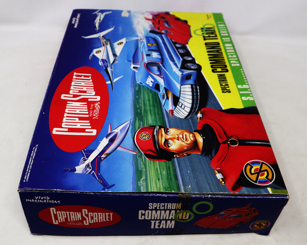 Vintage 1993 90s Vivid Imaginations Captain Scarlet And The Mysterons 51006 Spectrum Command Team Vehicle Set Complete Boxed Gerry Anderson