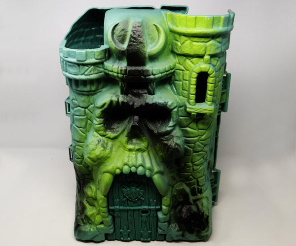 Vintage 1981 80s Mattel He-Man Masters Of The Universe MOTU Le Châteaux Des Ombres Castle Grayskull Greyskull Fortress Of Mystery And Power Boxed Super-Rare France French Italy Italian English Double Logo White Box Version