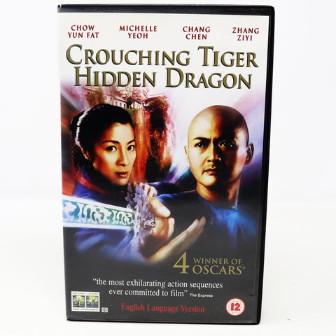 Vintage 2001 Columbia Tristar Crouching Tiger Hidden Dragon VHS Video Home System Tape Rare Big Box Version Martial Arts
