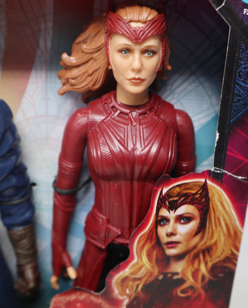 2022 Marvel Studios Titan Hero Series Doctor Strange & The Scarlet Witch 11.5" Figures Boxed Sealed