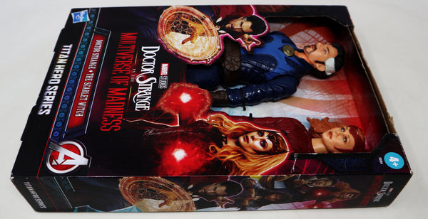 2022 Marvel Studios Titan Hero Series Doctor Strange & The Scarlet Witch 11.5" Figures Boxed Sealed