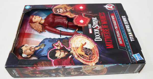2022 Marvel Studios Titan Hero Series Doctor Strange & The Scarlet Witch 11.5" Figures Boxed Sealed