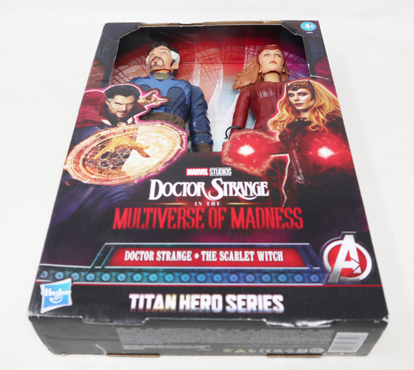 2022 Marvel Studios Titan Hero Series Doctor Strange & The Scarlet Witch 11.5" Figures Boxed Sealed