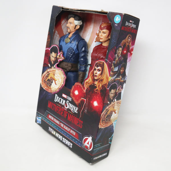 2022 Marvel Studios Titan Hero Series Doctor Strange & The Scarlet Witch 11.5" Figures Boxed Sealed