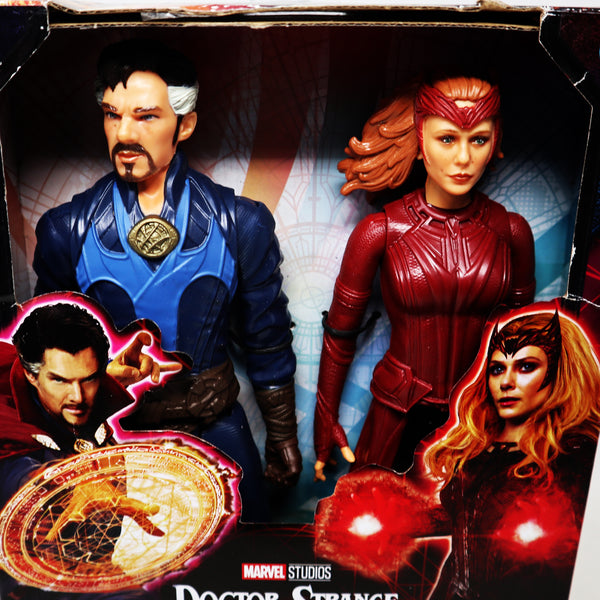 2022 Marvel Studios Titan Hero Series Doctor Strange & The Scarlet Witch 11.5" Figures Boxed Sealed