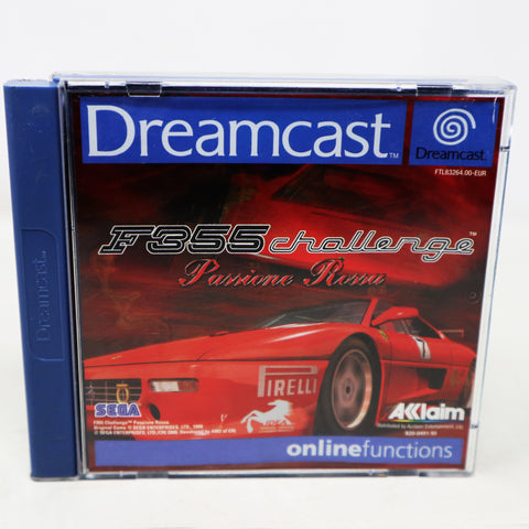 Vintage 2000 Sega Dreamcast F355 Challenge Passione Rossa Racing Video Game Pal 1-2 Players Retro