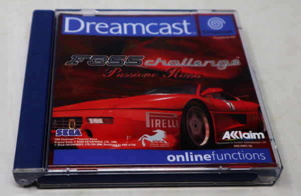 Vintage 2000 Sega Dreamcast F355 Challenge Passione Rossa Racing Video Game Pal 1-2 Players Retro