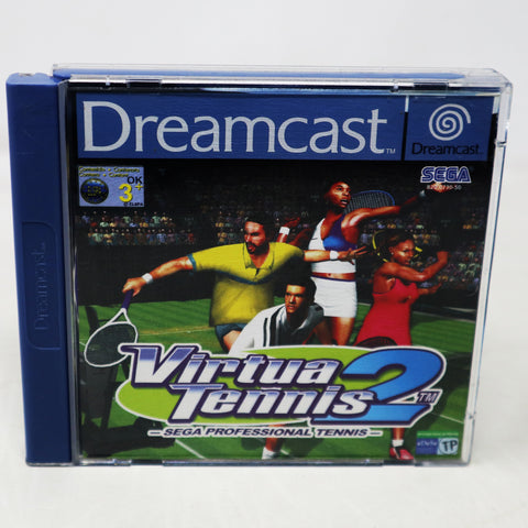 Vintage 2001 Sega Dreamcast Virtua Tennis 2 Video Game Pal Version 1-4 Players Retro