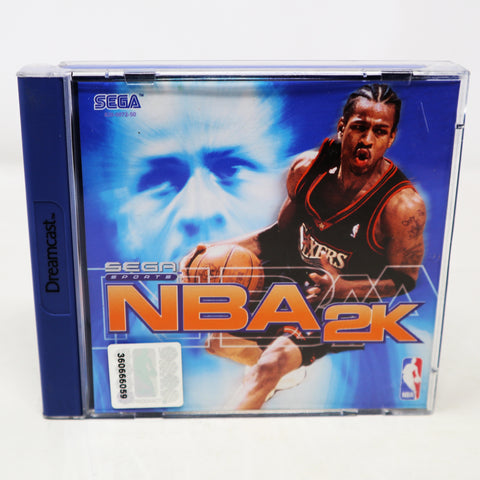 Vintage 1999 90s Sega Dreamcast Sega Sports NBA 2K Basketball Video Game Pal 1-4 Players Retro
