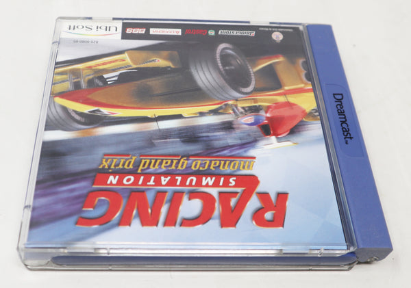 Vintage 1999 90s Sega Dreamcast Racing Simulation Monaco Grand Prix Video Game Pal Version 1-2 Players Retro