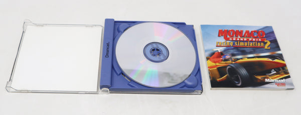 Vintage 1999 90s Sega Dreamcast Racing Simulation Monaco Grand Prix Video Game Pal Version 1-2 Players Retro