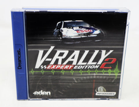 Vintage 2000 Sega Dreamcast V-Rally 2 Expert Edition Racing Video Game Pal Version 1-4 Players Retro