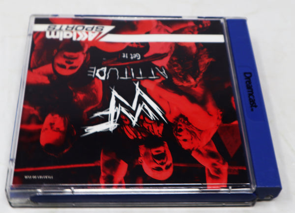 Vintage 1999 90s Sega Dreamcast Acclaim Sports WWF Attitude Get It Wrestling Video Game Pal Version 1-4 Players Retro
