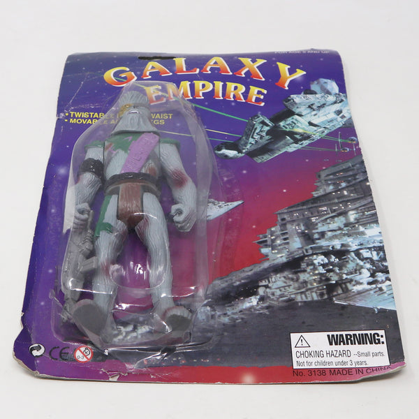 Vintage 1997 90s PMS Galaxy Empire Star Wars Bootleg KO Knock Off Chewbacca 6" Action Figure No. 3138 MOC Carded Sealed