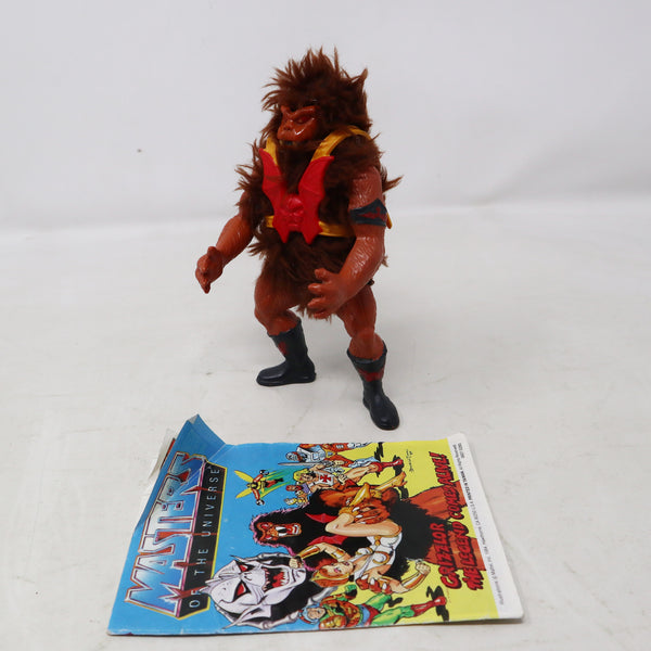 Vintage 1981 80s He-Man MOTU Masters Of The Universe Original Series Grizzlor Action Figure + Mini Comic