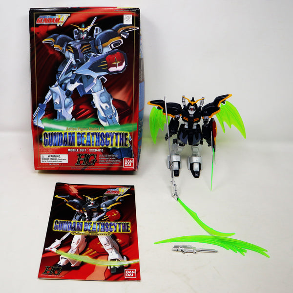 Vintage 1995 90s Bandai W-Gundam Wing Gundam Deathscythe Mobile Suit XXXG-01D 1/100 Scale Action Figure Model Kit Assembled Boxed Japan