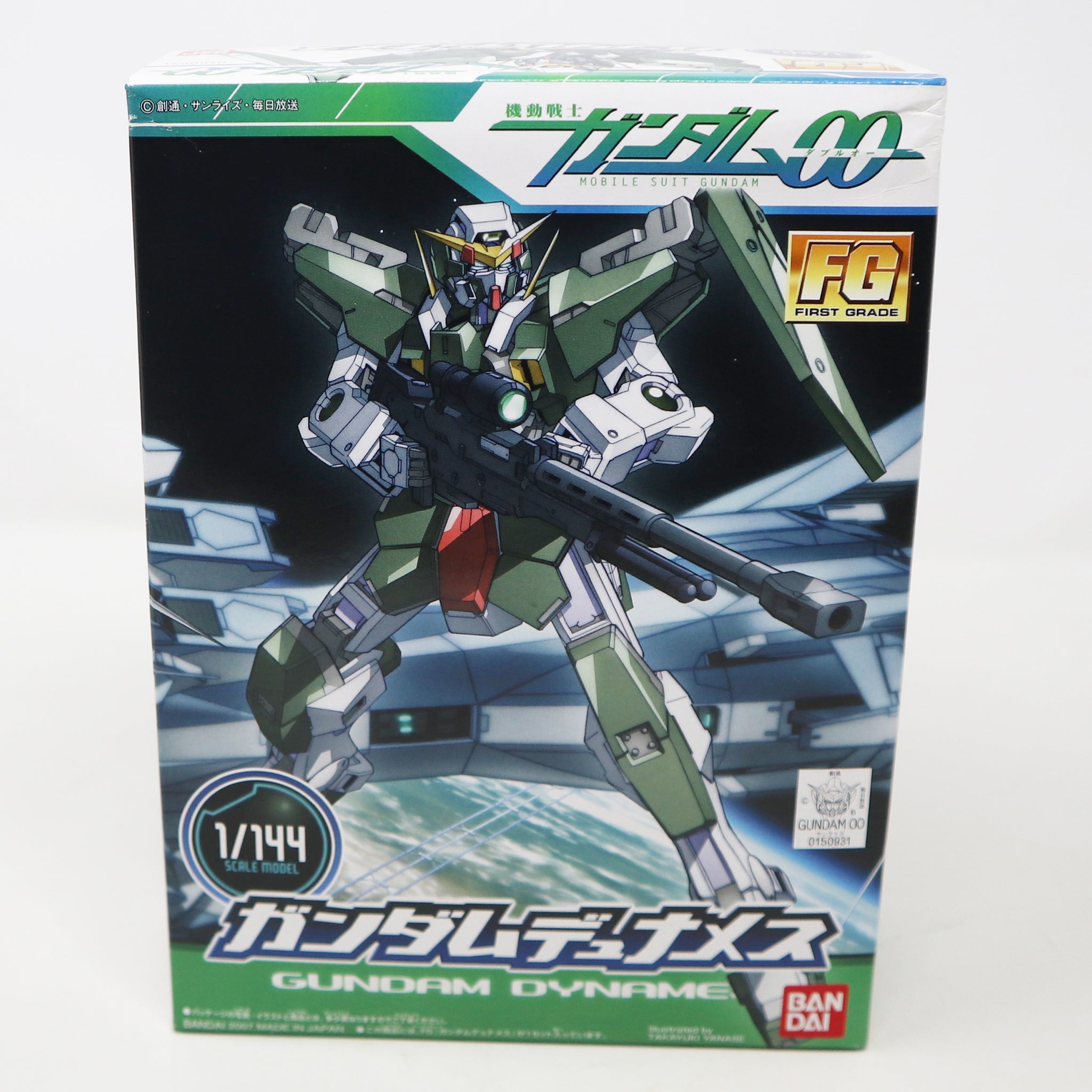 2007 Bandai Gundam Dynames Mobile Suit GN-002 1/144 Scale Action Figure Model Kit Assembled Boxed Japan Box