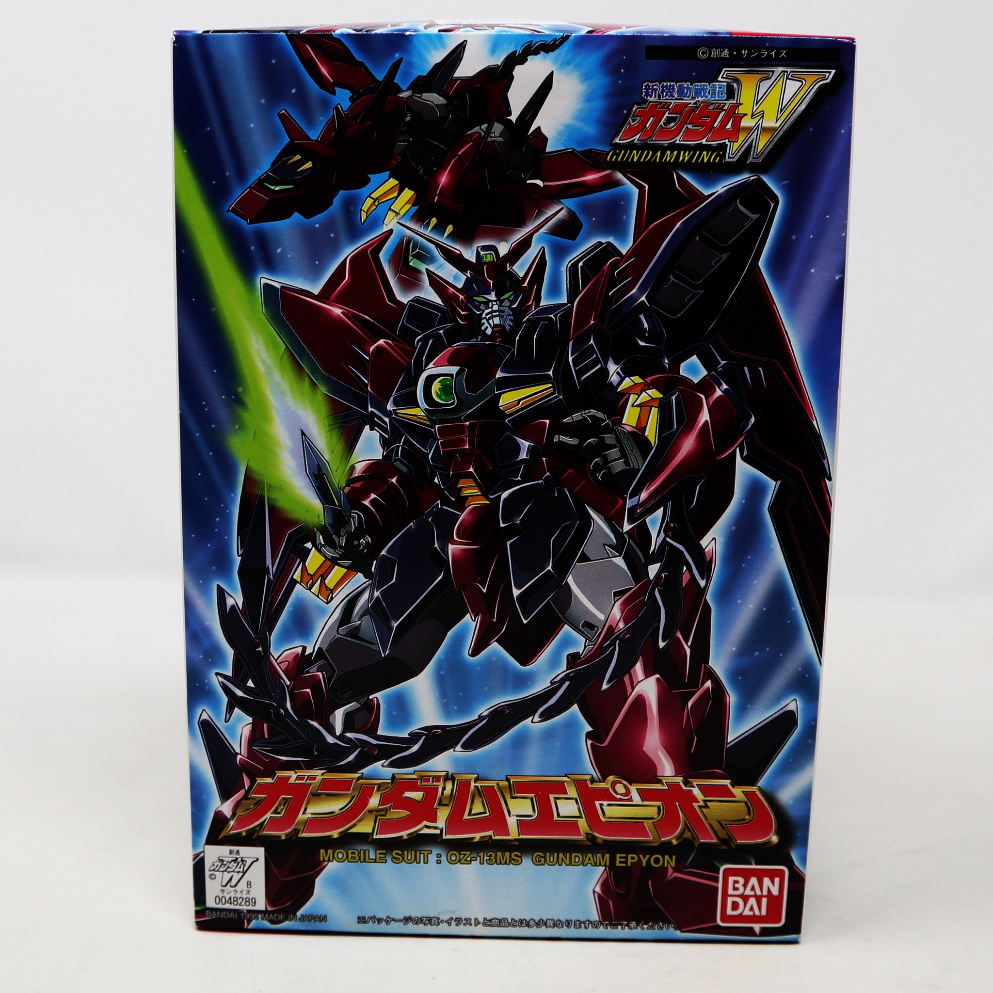 Vintage 1995 90s Bandai W-Gundam Wing Gundam Epyon Mobile Suit OZ-13MS 1/144 Scale Action Figure Model Kit Assembled Boxed Japan