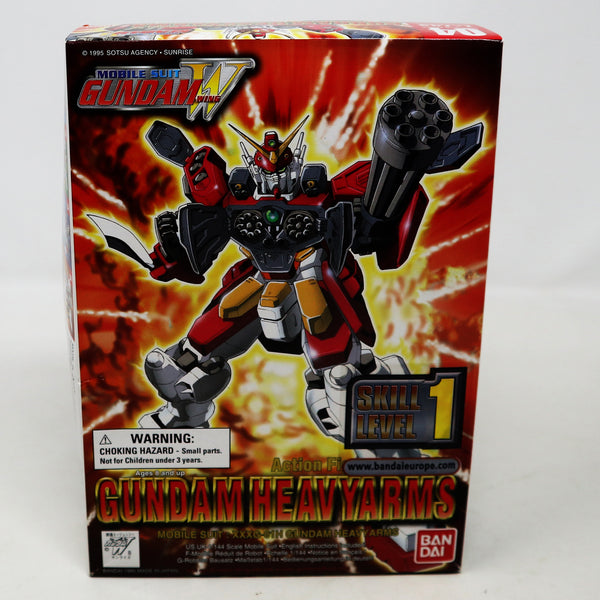 Vintage 1995 90s Bandai W-Gundam Wing Gundam Heavyarms Mobile Suit XXXG-01H 1/144 Scale Action Figure Model Kit Unassembled Boxed Japan