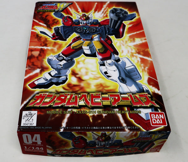 Vintage 1995 90s Bandai W-Gundam Wing Gundam Heavyarms Mobile Suit XXXG-01H 1/144 Scale Action Figure Model Kit Assembled Boxed Japan