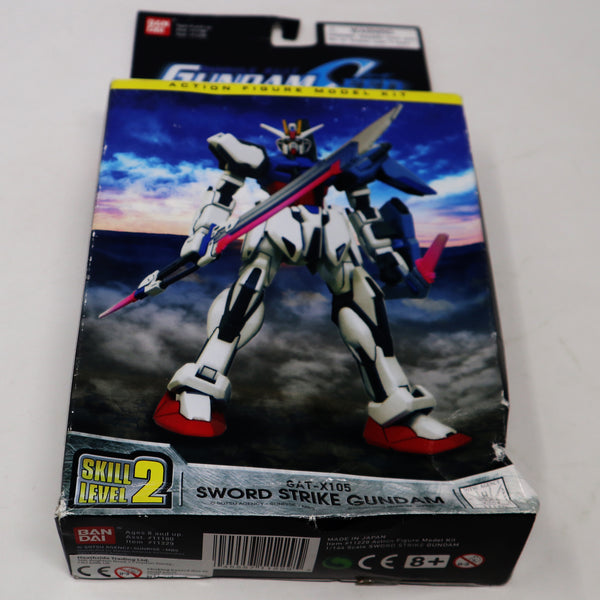 Vintage 2003 Bandai Gundam Seed Mobile Suit GAT-X105 Sword Strike Gundam 1/144 Scale Model Kit Assembled Boxed Japan
